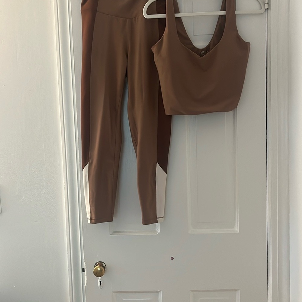 Women's Brown Activewear Set